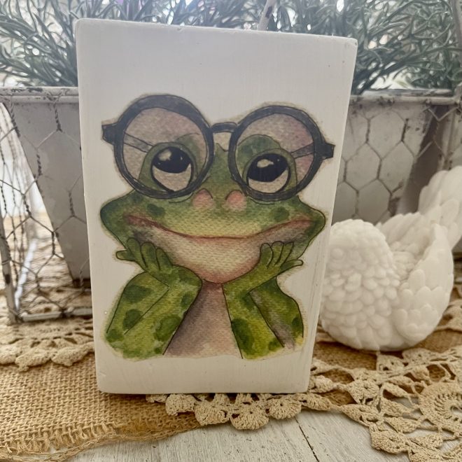 Frog with glasses